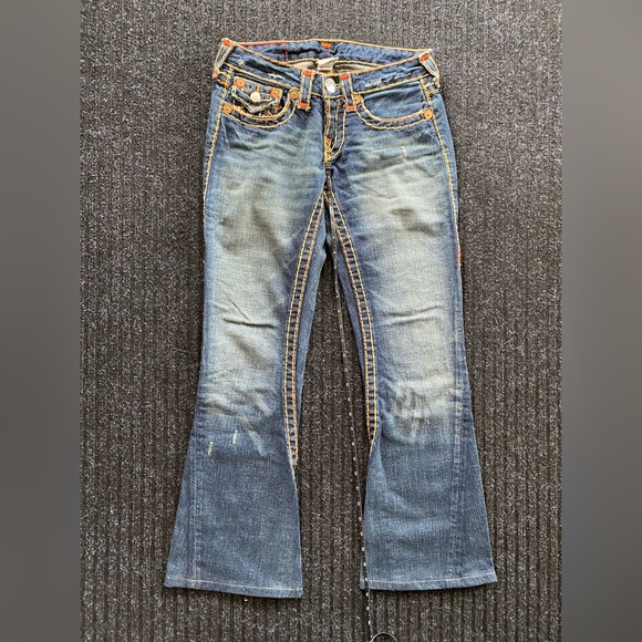 True Religion designer jeans JOEY SUPER T -size 26. AWESOME COLOR WAY!!! RARE! - Picture 3 of 15